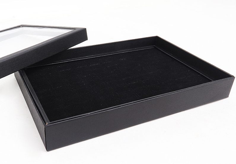 Frendorf | 100 Slots Schmuck Ring Anzeige Organizer Tray Halter Ohrringe Aufbewahrungsbox Fall