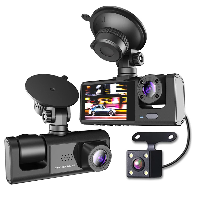 Frendorf | Auto Dual Lens Dash Cam HD 1080P Front/Rear/Innen Video Recorder Kamera G-Sensor