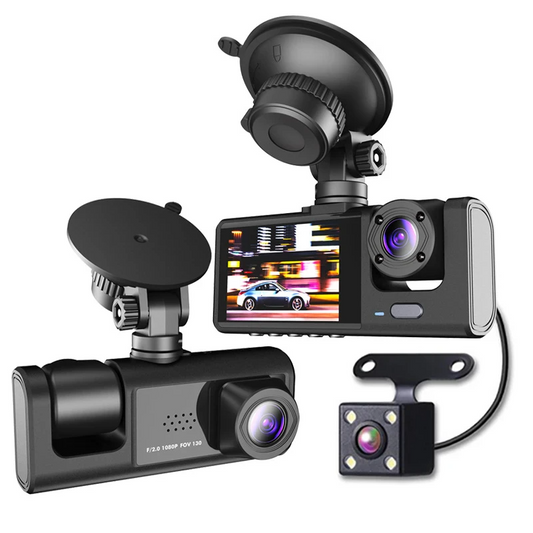 Frendorf | Auto Dual Lens Dash Cam HD 1080P Front/Rear/Innen Video Recorder Kamera G-Sensor