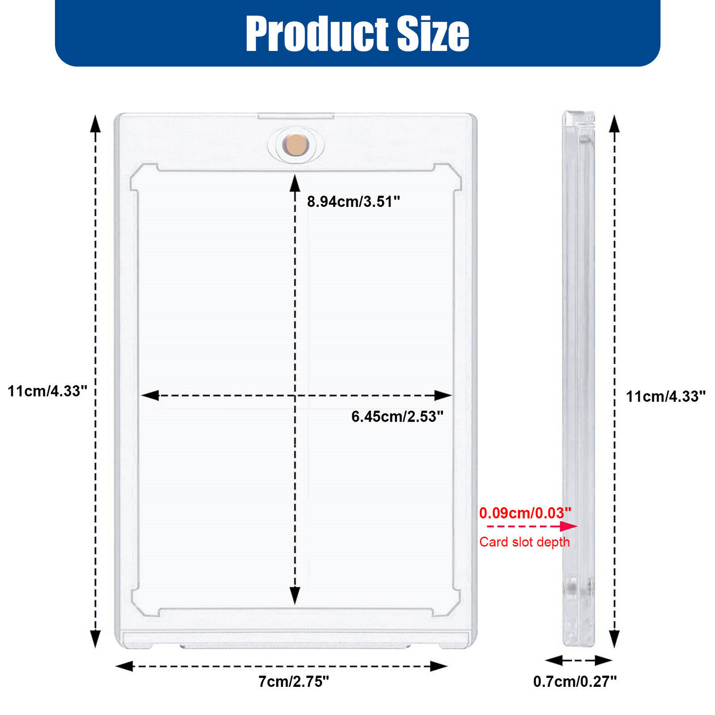 Frendorf | 30er Pack Magnetische Trading-Sportkartenhalter 35Pt One-Touch Hart UV-Schutz