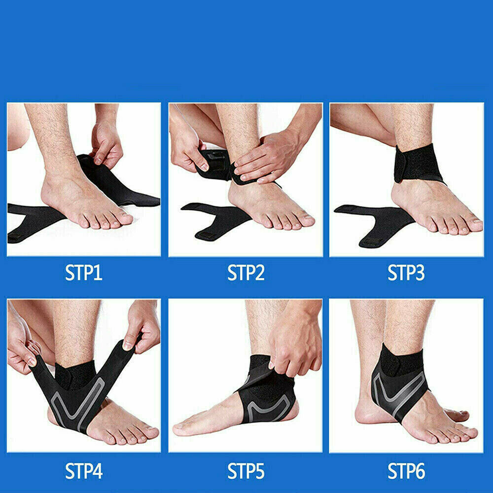 Frendorf | Knöchelbandage zur Schmerzlinderung – verstellbar für alle Fuß- und Knöchelgrößen – geeignet zum Tragen mit Schuhen/Socken