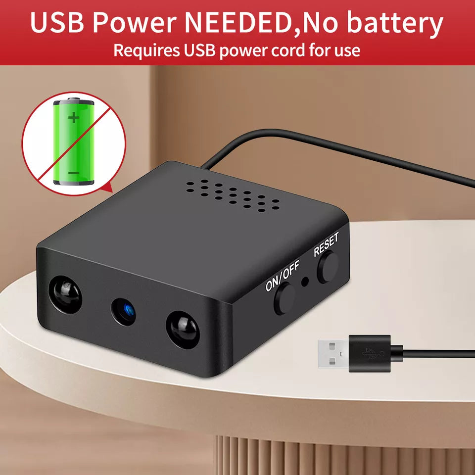 Frendorf | Kompakte Micro HD Videokamera mit Audio und Nachtsicht