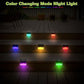 Solar Deck Lights 4er Set, Solar Stufenlichter Außen, Warmweiß/Farbwechselnde Solarzaunleuchte für Terrasse Garten Hof