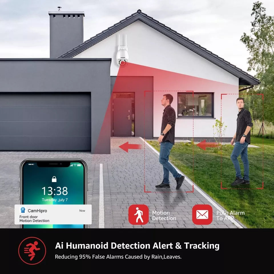 Frendorf | 1080 WiFi IP Home Außen Sicherheitskamera Drahtloses Heim Sicherheitssystem Drahtlose Überwachungskamera