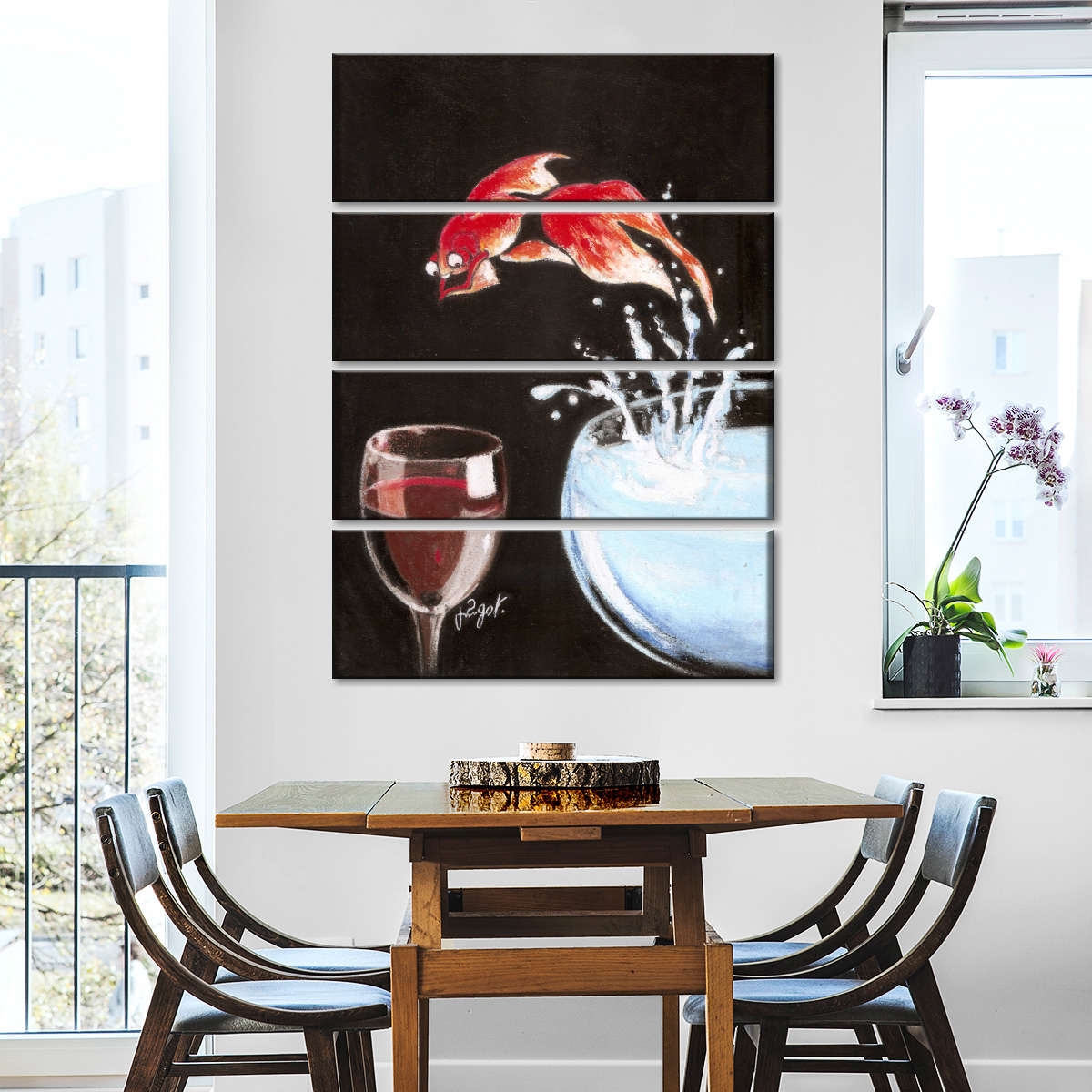 Frendorf | Heureux Comme un Poisson Wandkunst