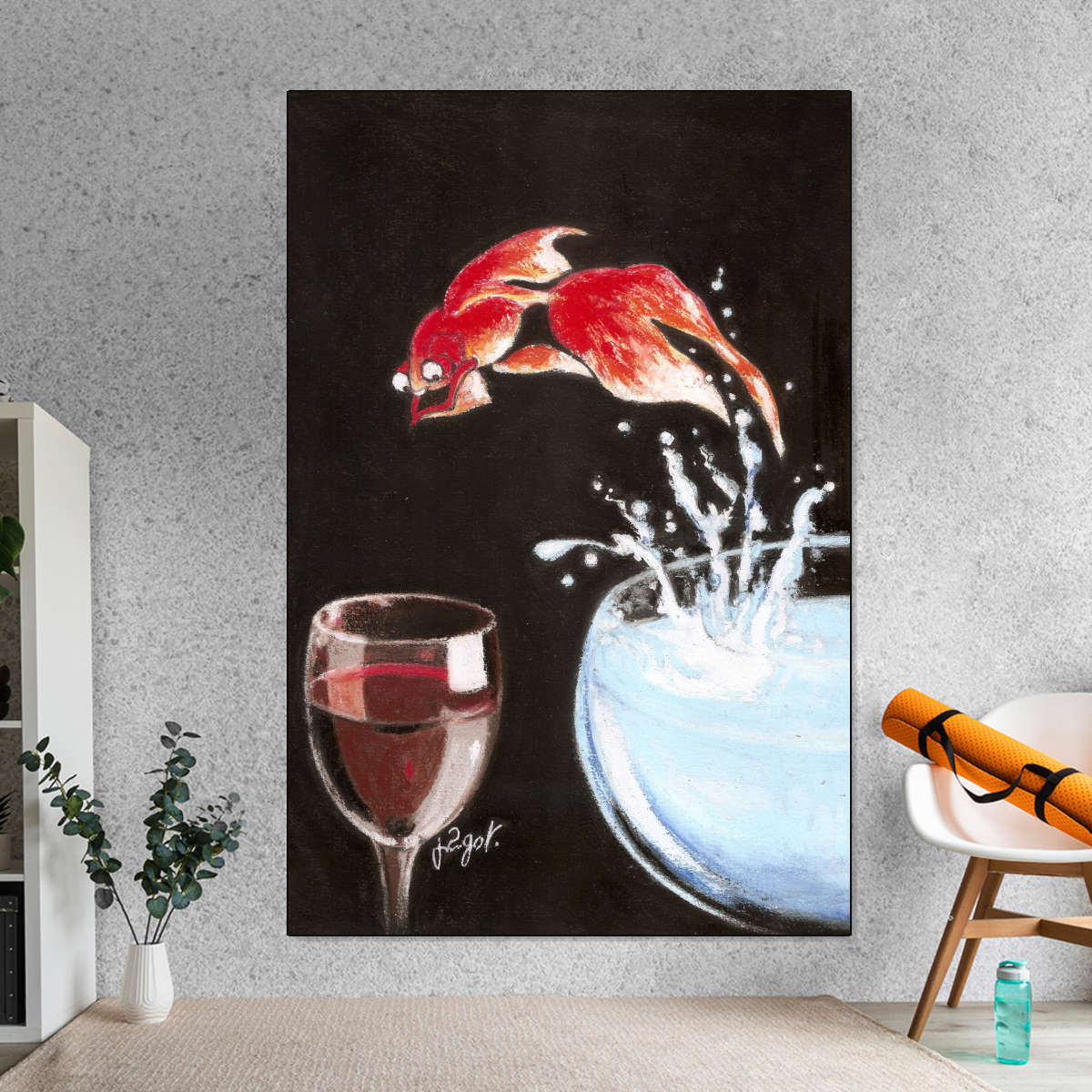Frendorf | Heureux Comme un Poisson Wandkunst