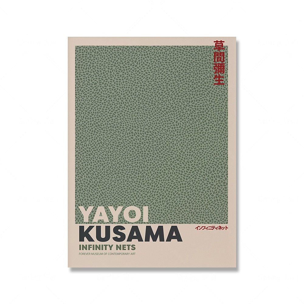 Salbeigrün Matisse Yayoi Kusama Ausstellung Poster