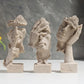 Frendorf | ZenScape Meditations-Skulpturen Set | 3-teiliges Meditations-Deko-Set | Spirituelle Skulpturen | Ruhige Wohnraumgestaltung