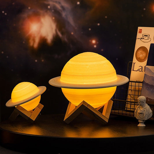 Lampe - SaturnGlow - Planetarisches Design - Einstellbare Beleuchtung