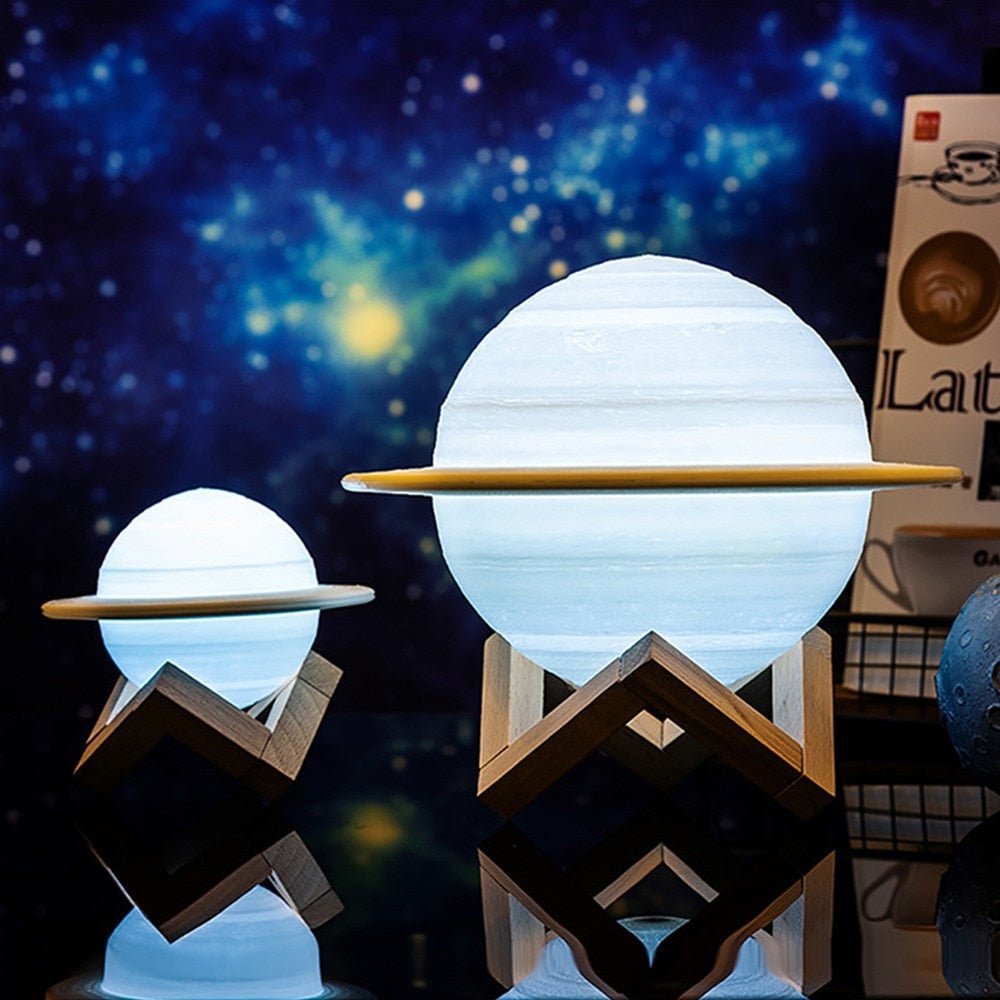 Lampe - SaturnGlow - Planetarisches Design - Einstellbare Beleuchtung