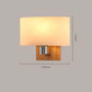 Moderne Glas - Holz Wandlampe