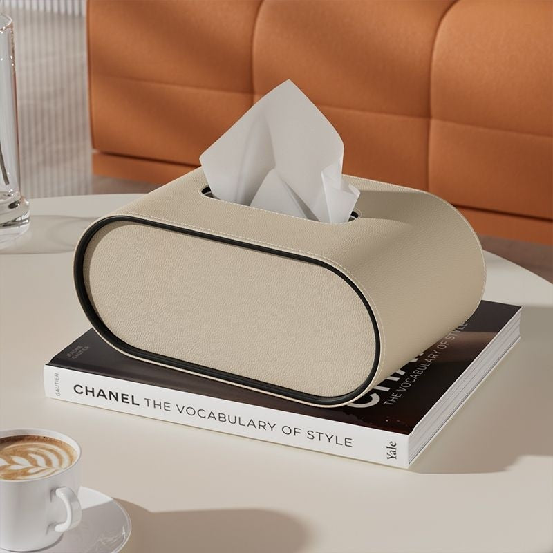 Tissuebox - OvalElegance - Lederdesign - Funktional & Stilvoll