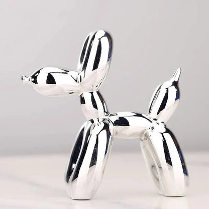 Frendorf | Wohnzimmer-Dekoration „Ballonhund“ aus glänzendem Kunstharz