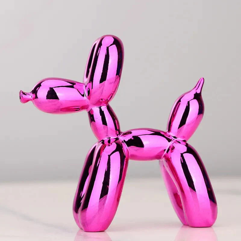 Frendorf | Wohnzimmer-Dekoration „Ballonhund“ aus glänzendem Kunstharz