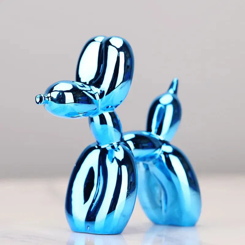 Frendorf | Wohnzimmer-Dekoration „Ballonhund“ aus glänzendem Kunstharz