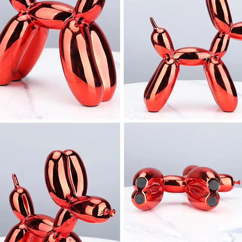 Frendorf | Wohnzimmer-Dekoration „Ballonhund“ aus glänzendem Kunstharz
