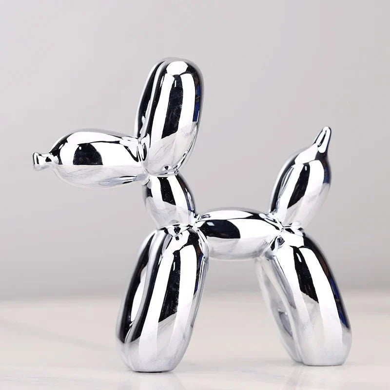Frendorf | Wohnzimmer-Dekoration „Ballonhund“ aus glänzendem Kunstharz