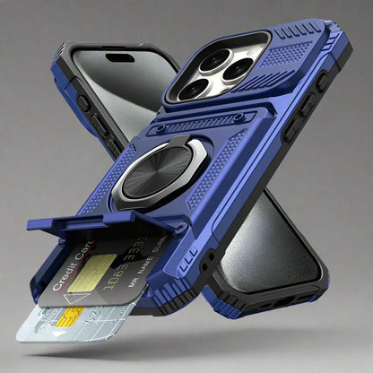 Frendorf | Schockfeste iPhone Magnet Ring Kartenhalter Hülle