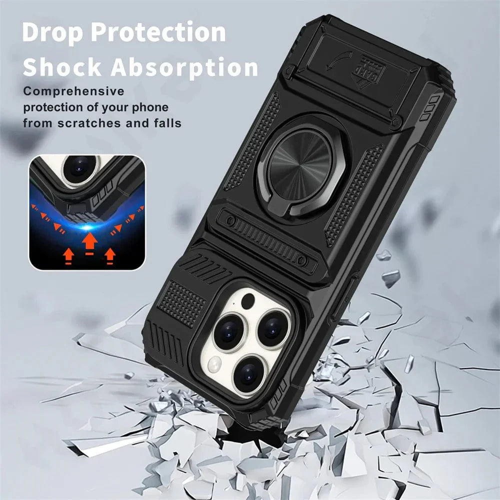 Frendorf | Schockfeste iPhone Magnet Ring Kartenhalter Hülle