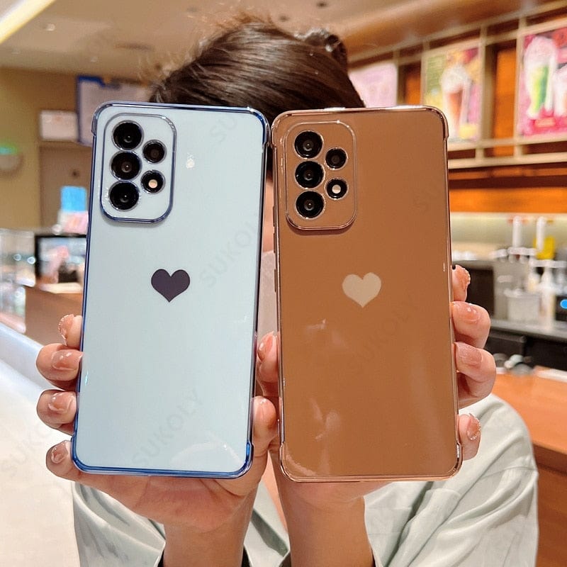 Frendorf | Samsung-Handyhüllen | Luxuriöse, stoßfeste, plattierte quadratische Hülle