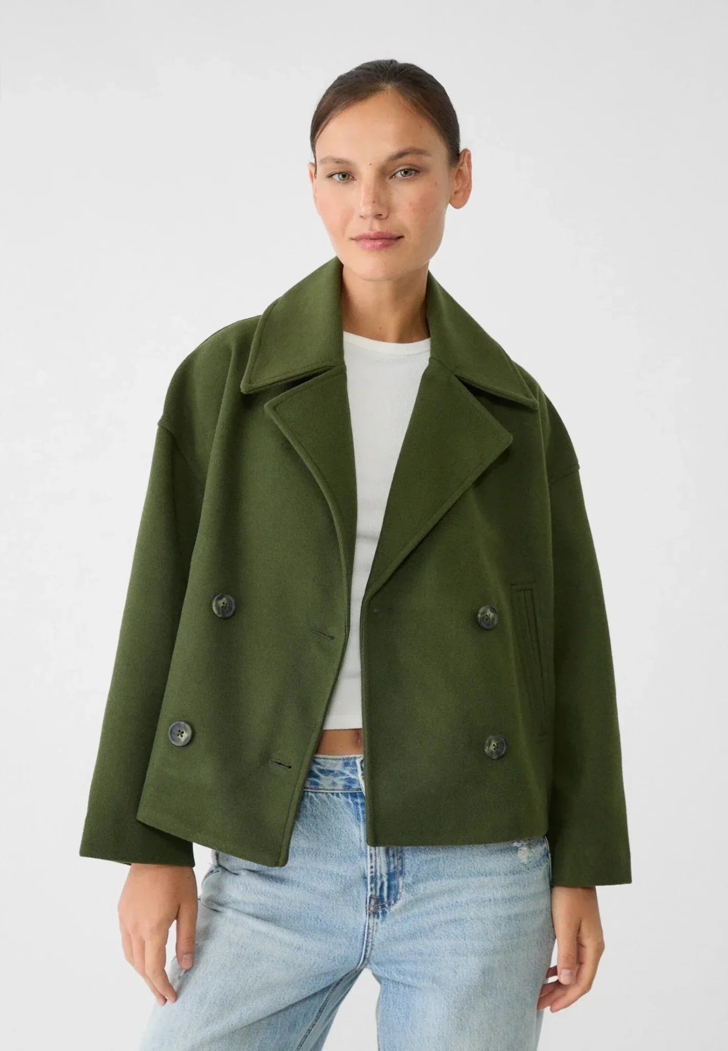 Frendorf | Klassische Kurzjacke im Doppelreiher-Stil