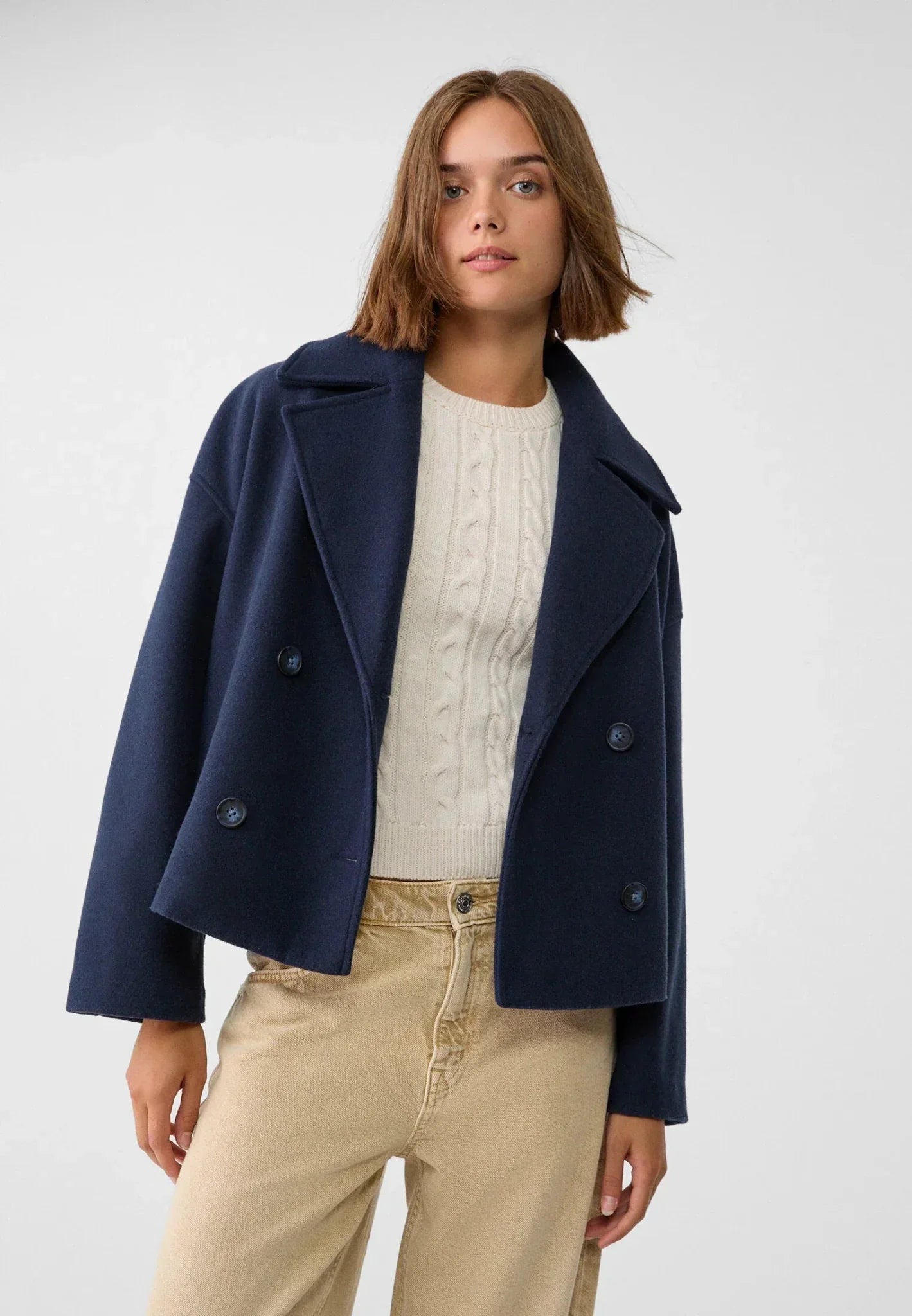 Frendorf | Klassische Kurzjacke im Doppelreiher-Stil