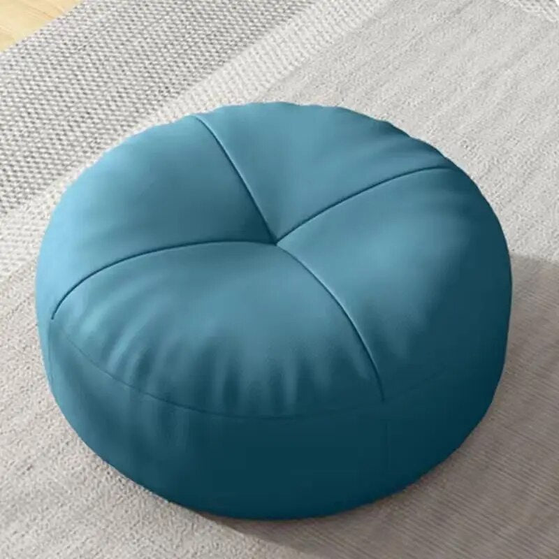 Einfaches japanisches Stil Nappa Leder Fußkissen