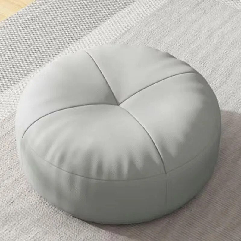 Einfaches japanisches Stil Nappa Leder Fußkissen
