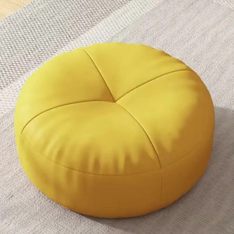 Einfaches japanisches Stil Nappa Leder Fußkissen