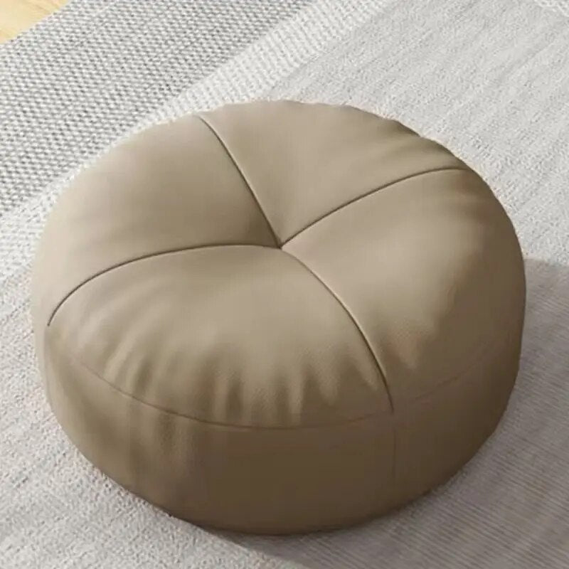 Einfaches japanisches Stil Nappa Leder Fußkissen