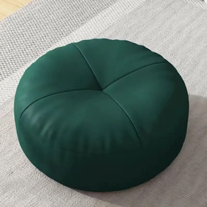 Einfaches japanisches Stil Nappa Leder Fußkissen