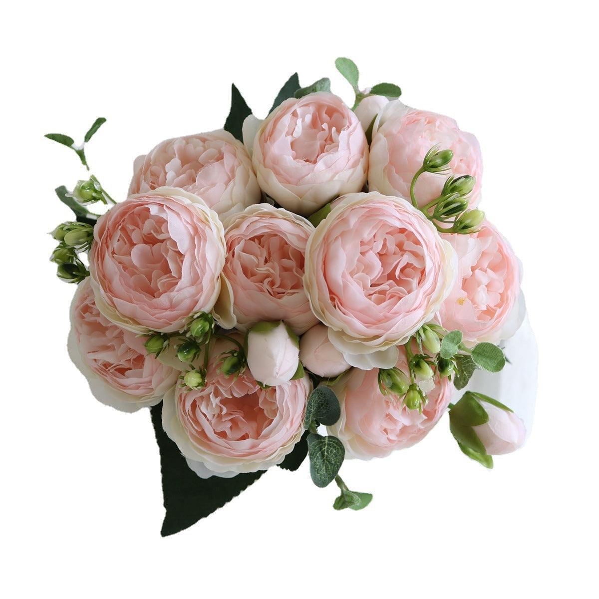 Elegant Pfingstrosen Träume - Premium Künstlicher Blumenstrauß