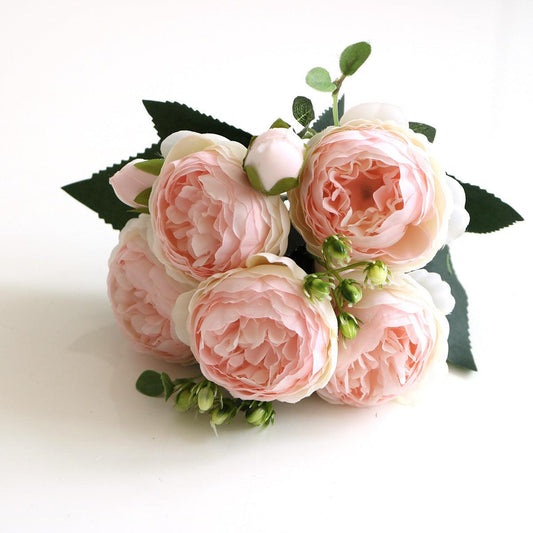 Elegant Pfingstrosen Träume - Premium Künstlicher Blumenstrauß