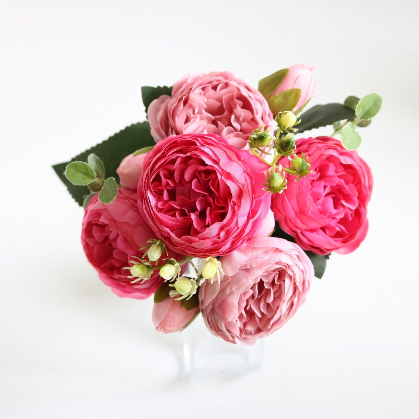 Elegant Pfingstrosen Träume - Premium Künstlicher Blumenstrauß