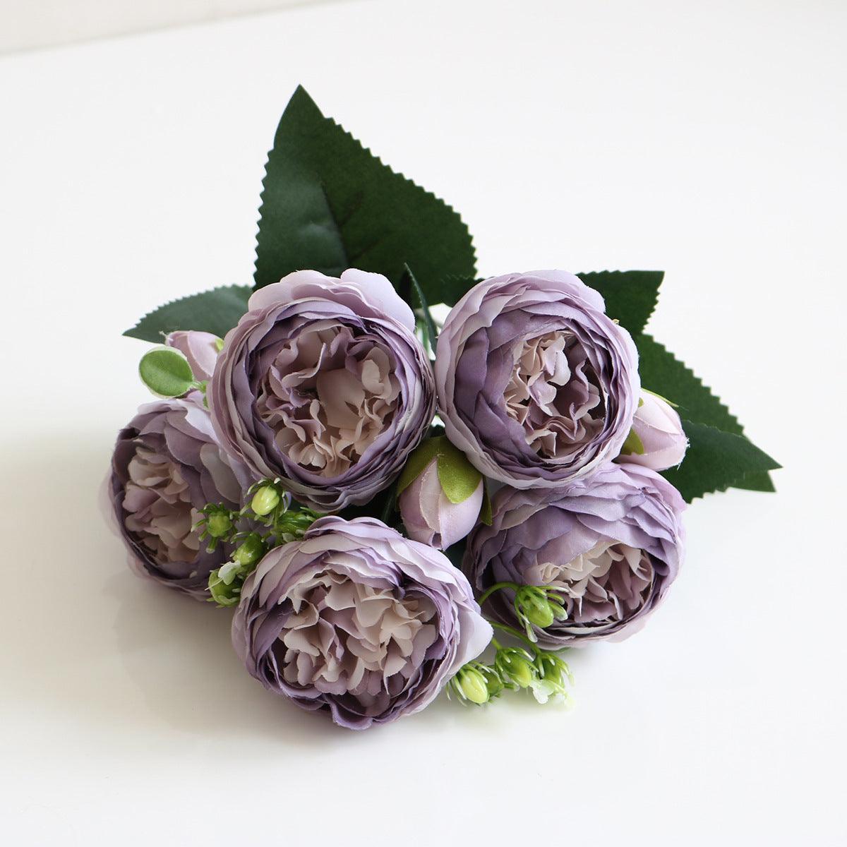 Elegant Pfingstrosen Träume - Premium Künstlicher Blumenstrauß
