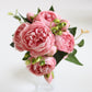 Elegant Pfingstrosen Träume - Premium Künstlicher Blumenstrauß