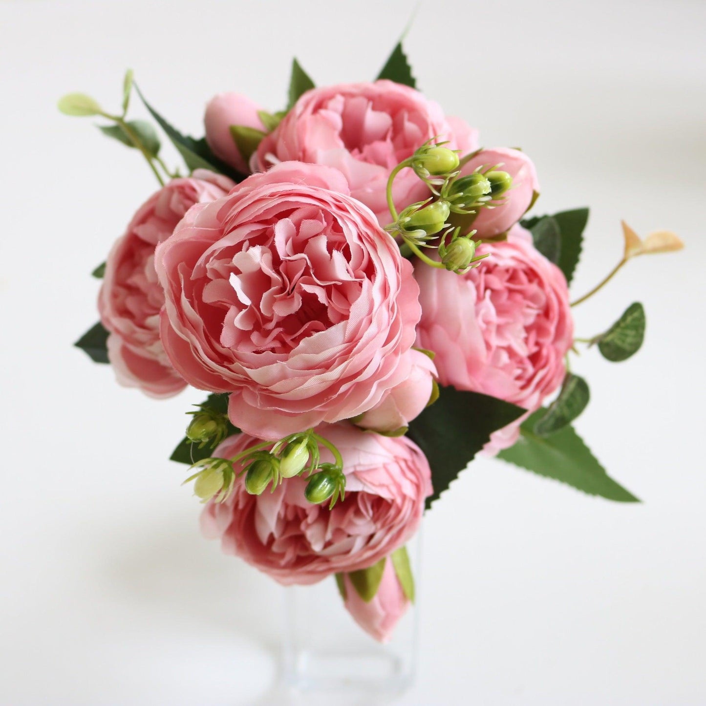 Elegant Pfingstrosen Träume - Premium Künstlicher Blumenstrauß