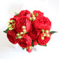 Elegant Pfingstrosen Träume - Premium Künstlicher Blumenstrauß