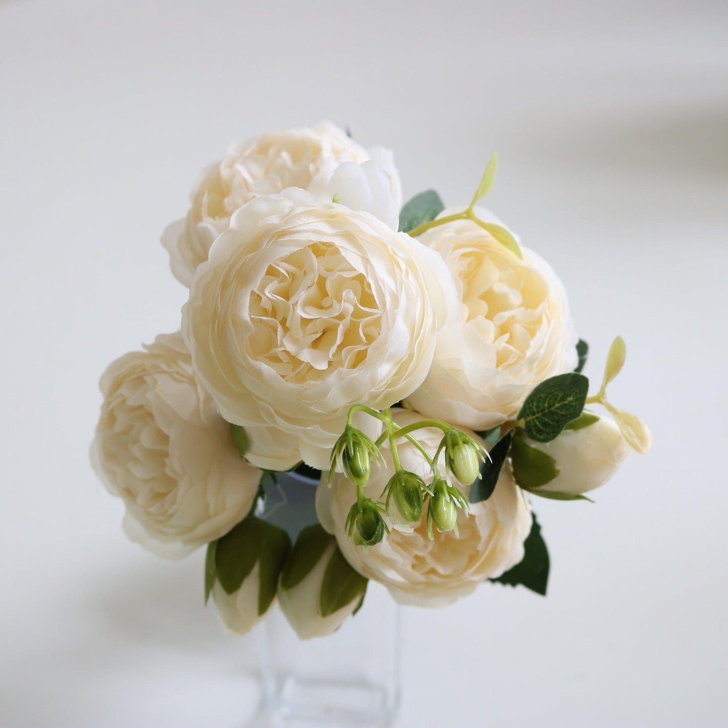 Elegant Pfingstrosen Träume - Premium Künstlicher Blumenstrauß