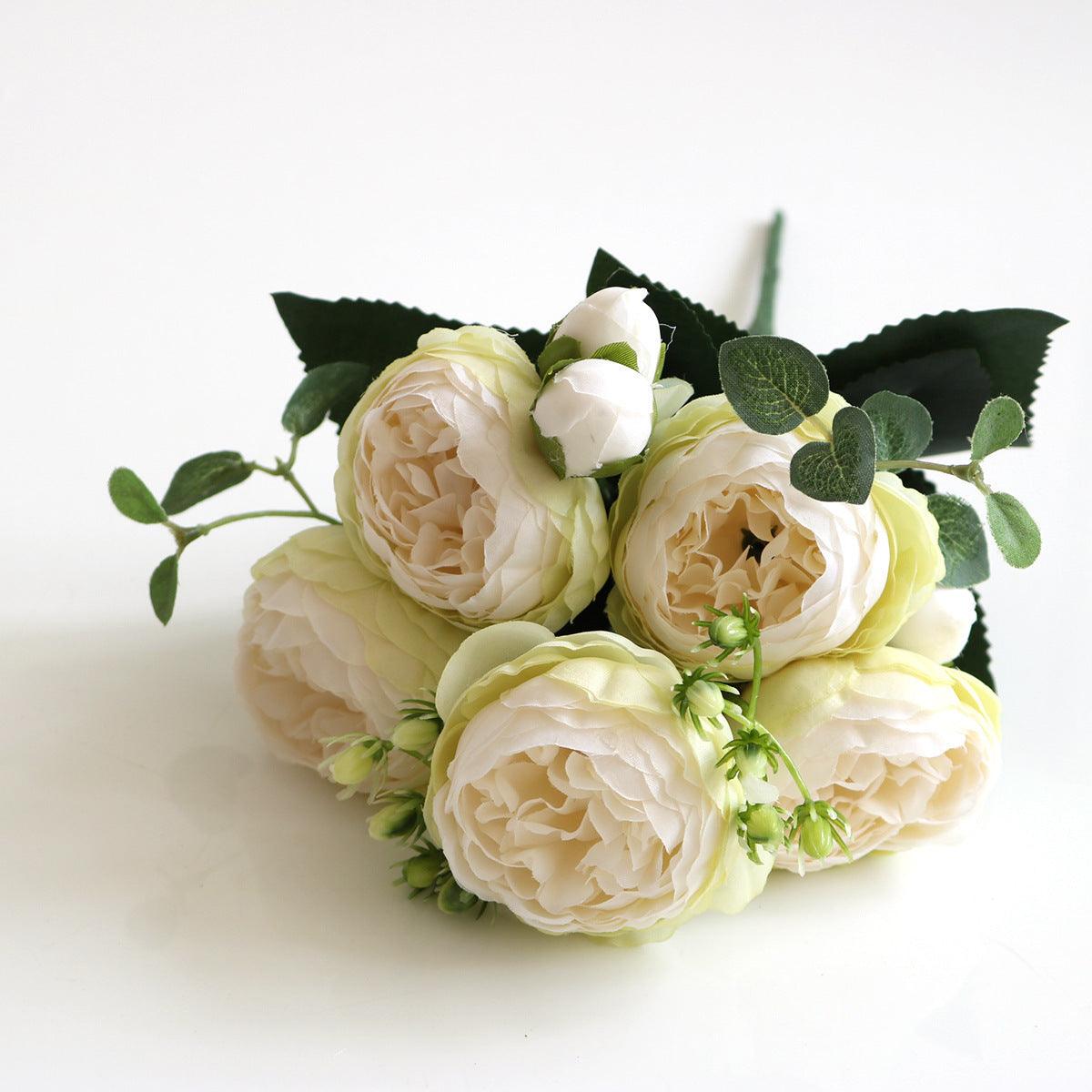 Elegant Pfingstrosen Träume - Premium Künstlicher Blumenstrauß