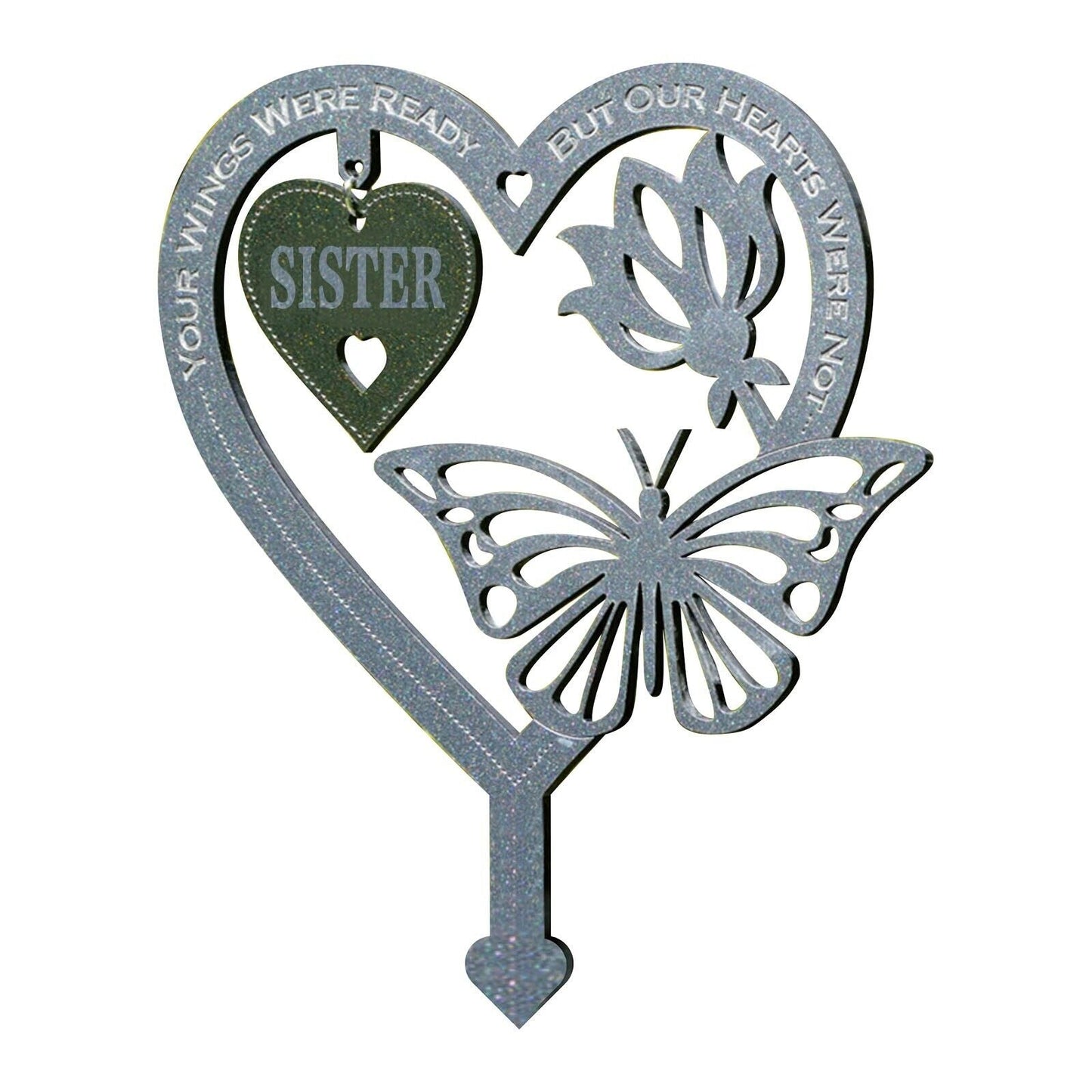 Frendorf | 🦋Gedenk Geschenk Schmetterlings Ornamente - Garten Gedenktafel