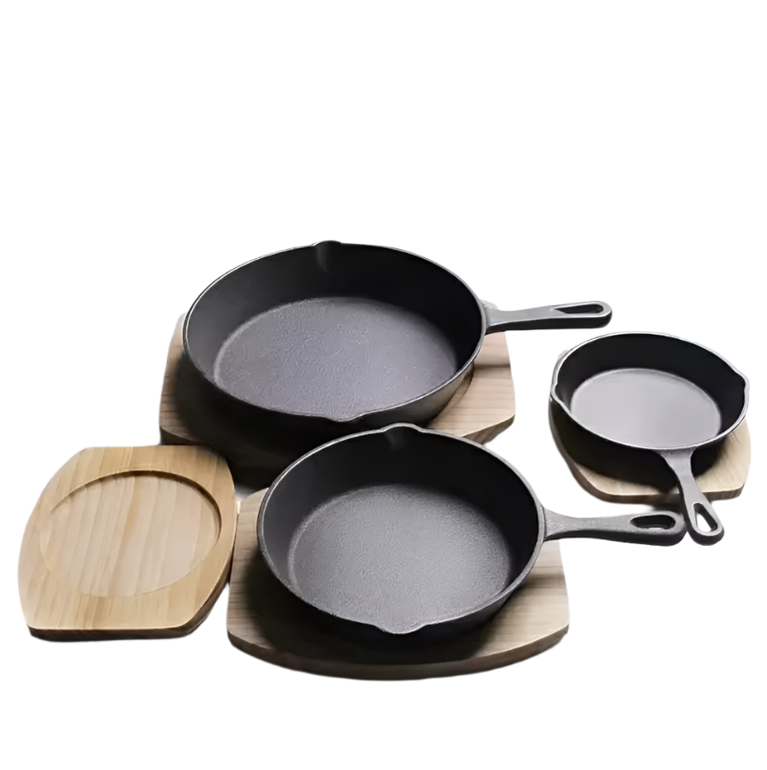 Frendorf | Premium Gusseisenbratpfanne - Robuste 10-Zoll vorgeheizte Bratpfanne zum Kochen, Backen, Anbraten - Ideal für Induktion, Ofen, Grill und Herd - Vielseitiges Küchenmust-have