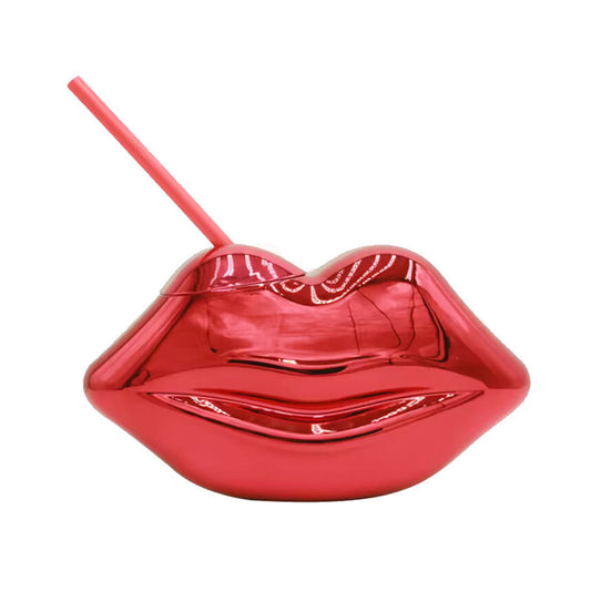 Frendorf | Roter Lippen-Wasserbecher Romantisches Bar-Party-Geschenk