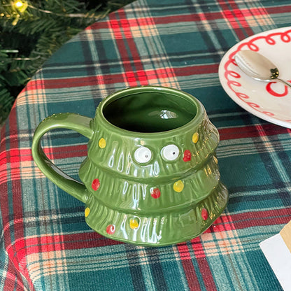 Frendorf | Kreative Big Eyes Weihnachtsbaum Tasse