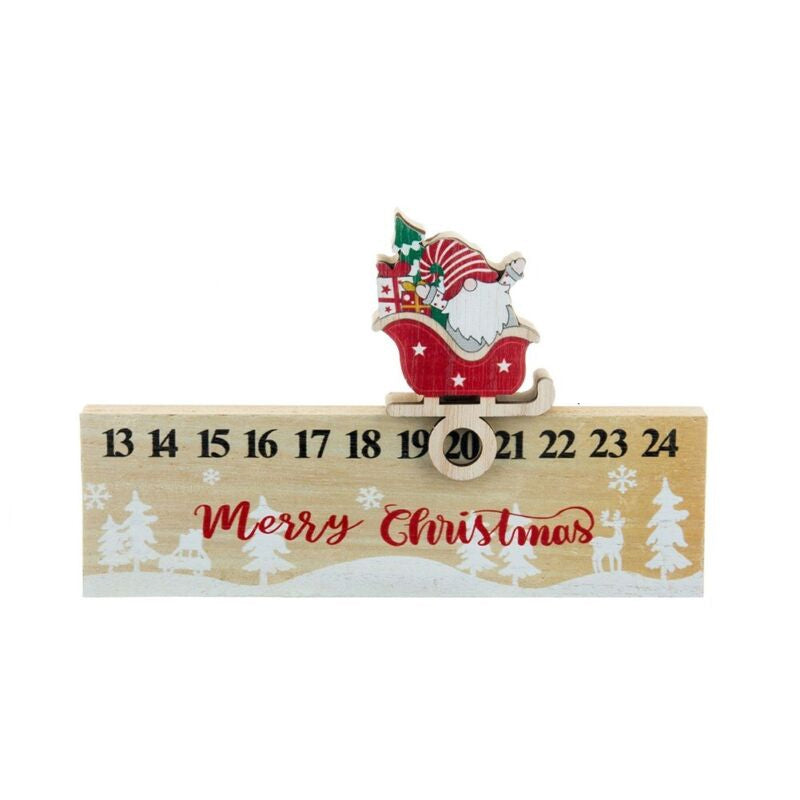 Frendorf | Frohe Weihnachten Holz Mobile Weihnachtsmann Kalender Ornament