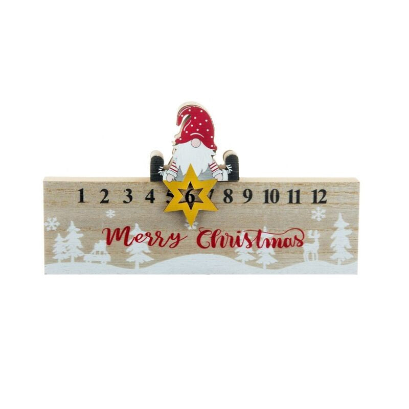 Frendorf | Frohe Weihnachten Holz Mobile Weihnachtsmann Kalender Ornament