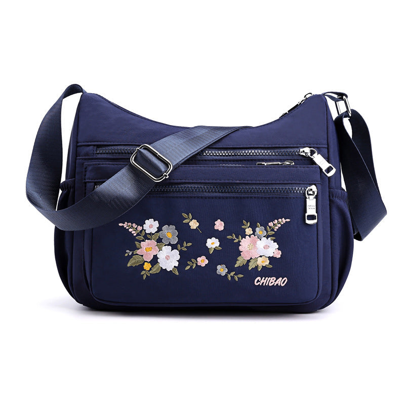 Frendorf | Bestickte Blumen Schultertasche
