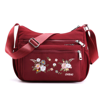 Frendorf | Bestickte Blumen Schultertasche