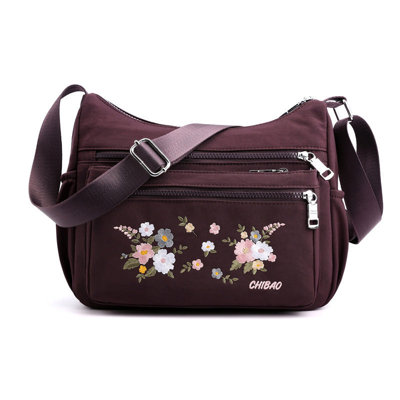 Frendorf | Bestickte Blumen Schultertasche