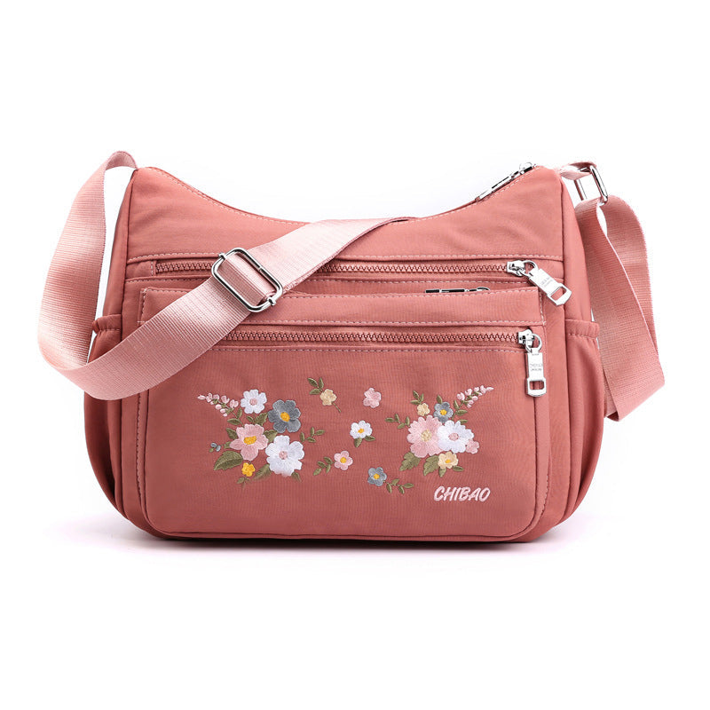 Frendorf | Bestickte Blumen Schultertasche